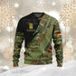 Sweat à capuche personnalisé avec camouflage soldat/vétéran allemand avec nom et grade imprimé en 3D - 0611230006