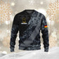 Personalisierter Kapuzenpullover mit Camouflage-Muster für deutsche Soldaten/Veteranen mit Namen und Rang, 3D-Druck – 0611230006