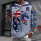 Personalized Australian Soldier/ Veteran Camo With Name And Rank Hoodie 3D Printed - 1696982403