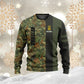 Personalisierter Kapuzenpullover mit Camouflage-Muster für deutsche Soldaten/Veteranen mit Namen und Rang, 3D-Druck – 0610230002