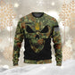 Sweat à capuche personnalisé avec camouflage soldat/vétéran allemand avec nom et grade imprimé en 3D - 0711230014