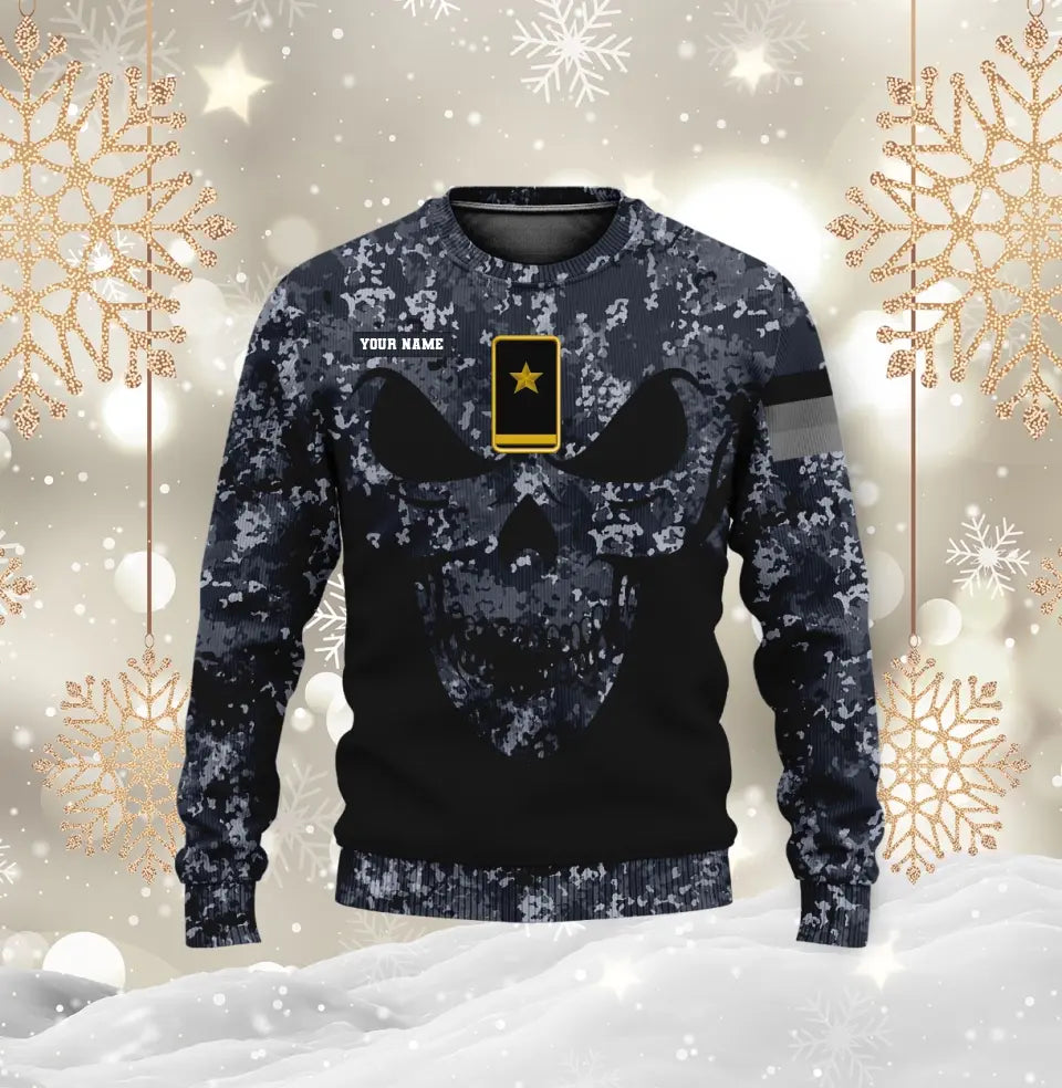 Sweat à capuche personnalisé avec camouflage soldat/vétéran allemand avec nom et grade imprimé en 3D - 0711230014