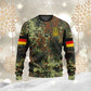 Sweat à capuche personnalisé avec camouflage soldat/vétéran allemand avec nom et grade imprimé en 3D - 0711230007