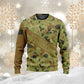 Sweat à capuche personnalisé avec camouflage soldat/vétéran australien avec nom et grade imprimé en 3D - 1699401608