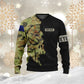 Personalisierter australischer Soldat/Veteranen-Hoodie im Camouflage-Stil mit Namen und Rang, 3D-Druck – 1699401613