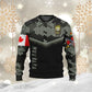 Personalized Canada Soldier/ Veteran Camo With Name And Rank Hoodie 3D Printed - 1699574404