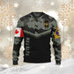 Personalized Canada Soldier/ Veteran Camo With Name And Rank Hoodie 3D Printed - 1699574404