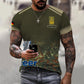 Sweat à capuche personnalisé avec camouflage soldat/vétéran allemand avec nom et grade imprimé en 3D - 0711230005