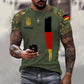 Personalisierter Kapuzenpullover mit Camouflage-Muster für deutsche Soldaten/Veteranen mit Namen und Rang, 3D-Druck – 0711230011