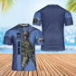 Personalisiertes T-Shirt mit australischem Soldaten-/Veteranen-Tarnmuster mit Namen und Rang, 3D-Druck – 0102240003