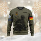 Sweat à capuche personnalisé avec camouflage soldat/vétéran allemand avec nom et grade imprimé en 3D - 0611230010