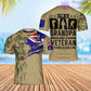 Personalisiertes T-Shirt mit australischem Soldaten-/Veteranen-Tarnmuster mit Namen und Rang, 3D-Druck – 0302240002