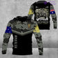 Sweat à capuche personnalisé avec camouflage soldat/vétéran australien avec nom et grade imprimé en 3D - 16897248