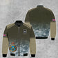 Personalisierte Bomberjacke mit Camouflage-Muster für britische Soldaten/Veteranen mit Namen und Rang, 3D-Druck – 2010230003