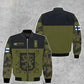 Personalisierter Kapuzenpullover mit 3D-Druck für finnische Soldaten/Veteranen im Camouflage-Muster mit Namen und Rang – 16966368