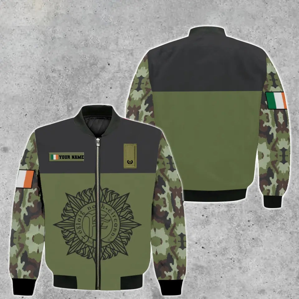 Personalized Ireland Soldier/ Veteran Camo With Name And Rank Hoodie 3D Printed - 16966368