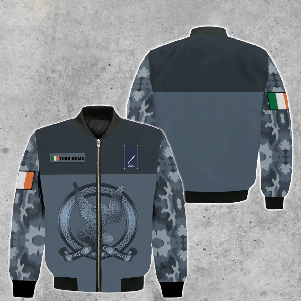 Sweat à capuche personnalisé avec camouflage soldat/vétéran irlandais avec nom et grade imprimé en 3D - 16966368