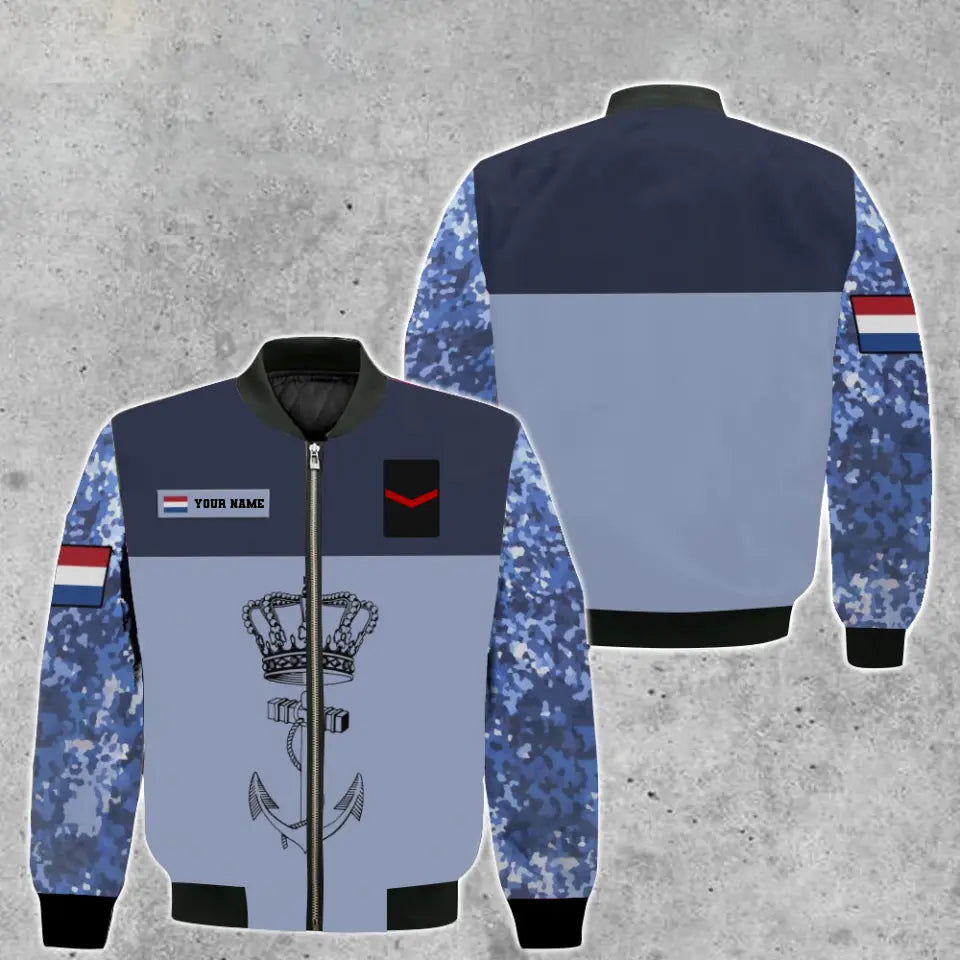 Personalized Netherlands Soldier/ Veteran Camo With Name And Rank Hoodie 3D Printed - 16966368