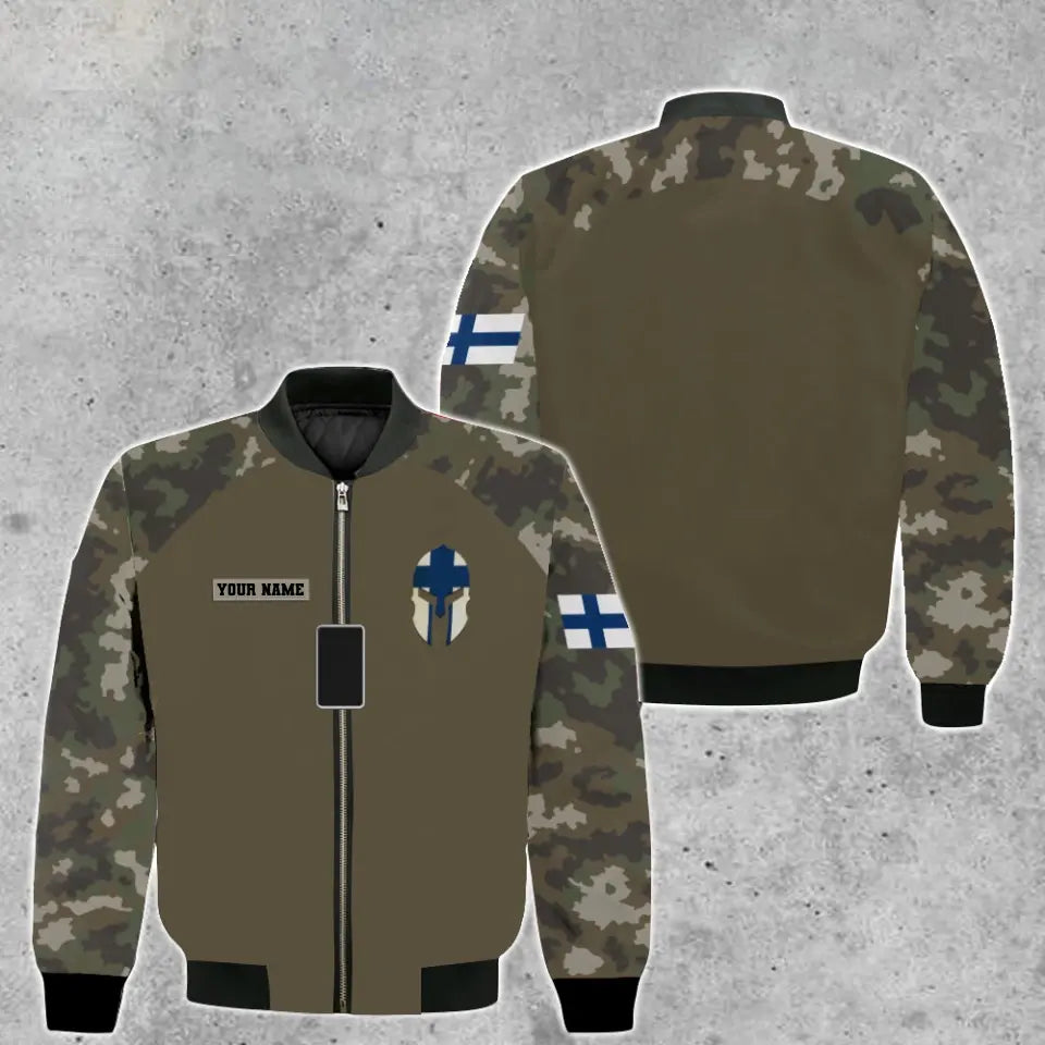 Sweat à capuche personnalisé avec camouflage soldat/vétéran finlandais avec nom et grade imprimé en 3D - 16968960