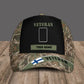 Personalized Rank And Name Finland Soldier/Veterans Camo Baseball Cap - 3105230001-D04