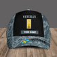 Personalized Rank And Name Sweden Soldier/Veterans Camo Baseball Cap - 16854912 - D04