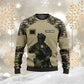 Personalisierter Kapuzenpullover mit Camouflage-Muster für französische Soldaten/Veteranen mit Namen und Rang, 3D-Druck – 2911230001