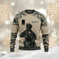 Personalisierter Kapuzenpullover mit Camouflage-Muster für französische Soldaten/Veteranen mit Namen und Rang, 3D-Druck – 2911230001