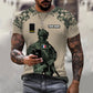 Sweat à capuche personnalisé avec nom et grade de soldat/vétéran de la France imprimé en 3D - 17017344