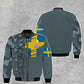 Sweat à capuche personnalisé avec camouflage soldat/vétéran suédois avec nom et grade - 0512230001