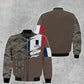 Personalized France Soldier/ Veteran Camo With Name And Rank Hoodie - 0512230001