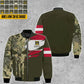 Personalized Austria Soldier/ Veteran Camo With Name And Rank Hoodie - 0512230001