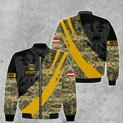 Personalized Austria Solider/ Veteran Camo With Name And Rank Hoodie 3D Printed - 0512230002