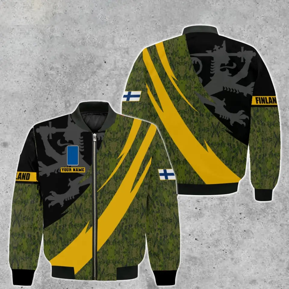 Personalized Finland Solider/ Veteran Camo With Name And Rank Hoodie 3D Printed - 0512230002