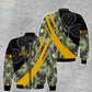 Personalized Ireland Solider/ Veteran Camo With Name And Rank Hoodie 3D Printed - 0512230002