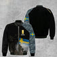 Personalisierter Kapuzenpullover mit schwedischem Soldaten-/Veteranen-Tarnmuster und Namen und Rang, 3D-Druck – 0512230001