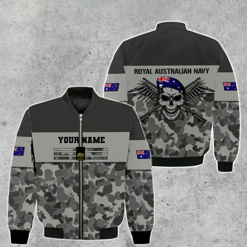 Sweat à capuche personnalisé avec camouflage soldat/vétéran australien avec nom et grade imprimé en 3D - 17022528