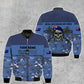 Personalized Australian Soldier/ Veteran Camo With Name And Rank Bomber Jacket Printed - 17022528