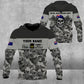 Personalized Australian Soldier/ Veteran Camo With Name And Rank Bomber Jacket Printed - 17022528