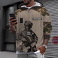 Sweat à capuche personnalisé avec camouflage soldat/vétéran finlandais avec nom et grade imprimé en 3D -1212230001