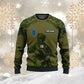 Sweat à capuche personnalisé avec camouflage soldat/vétéran finlandais avec nom et grade imprimé en 3D -1212230001