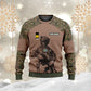 Sweat à capuche personnalisé avec camouflage soldat/vétéran suédois avec nom et grade imprimé en 3D - 17023392