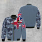 Personalized UK Soldier/ Veteran Camo With Name And Rank Bomber Jacket 3D Printed - 2010230001