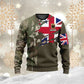 Personalisierte Bomberjacke im Camouflage-Stil für britische Soldaten/Veteranen mit Namen und Rang, 3D-Druck – 2010230001