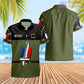 Personalized France Soldier/ Veteran Camo With Name And Rank Hawaii Shirt Printed -1812230001