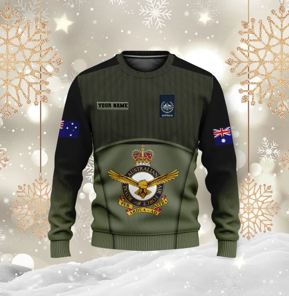 Personalized Australian Soldier/ Veteran Camo With Name And Rank Bomber Jacket 3D Printed -1912230001