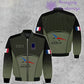 Personalized France Soldier/ Veteran Camo With Name And Rank Bomber Jacket Printed -1912230001