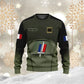 Personalized France Soldier/ Veteran Camo With Name And Rank Bomber Jacket Printed -1912230001