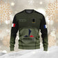 Personalized France Soldier/ Veteran Camo With Name And Rank Bomber Jacket Printed -1912230001