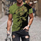 T-shirt personnalisé avec camouflage soldat/vétéran australien avec nom et grade imprimé en 3D - 0811230013