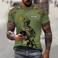 Personalized Germany Soldier/ Veteran Camo With Name And Rank T-shirt 3D Printed - 17017344